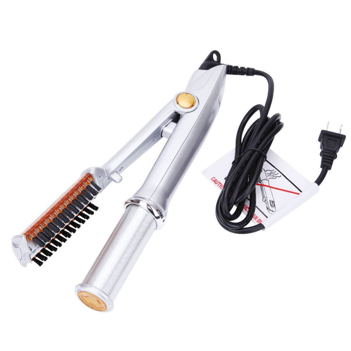 2-in-1 Haarstyler met Roterende Cilinder – Stijltang en Krultang voor Thuis