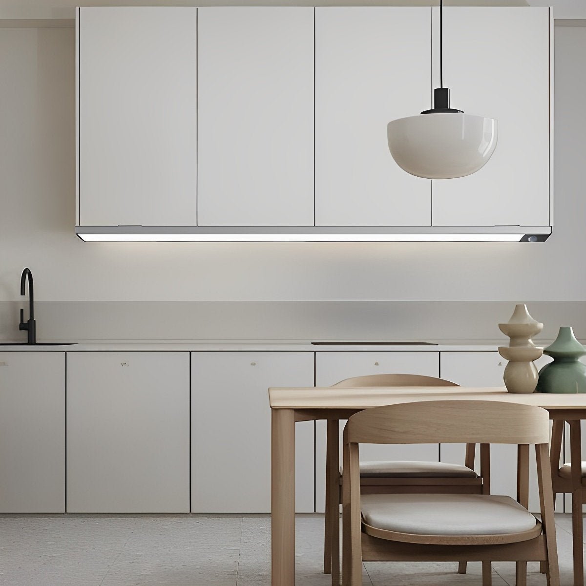 Kastverlichting LED Bewegingssensor Aluminium Zwart USB Oplaadbaar Onderkastlamp Keuken Kledingkast Nachtlamp Draadloos
