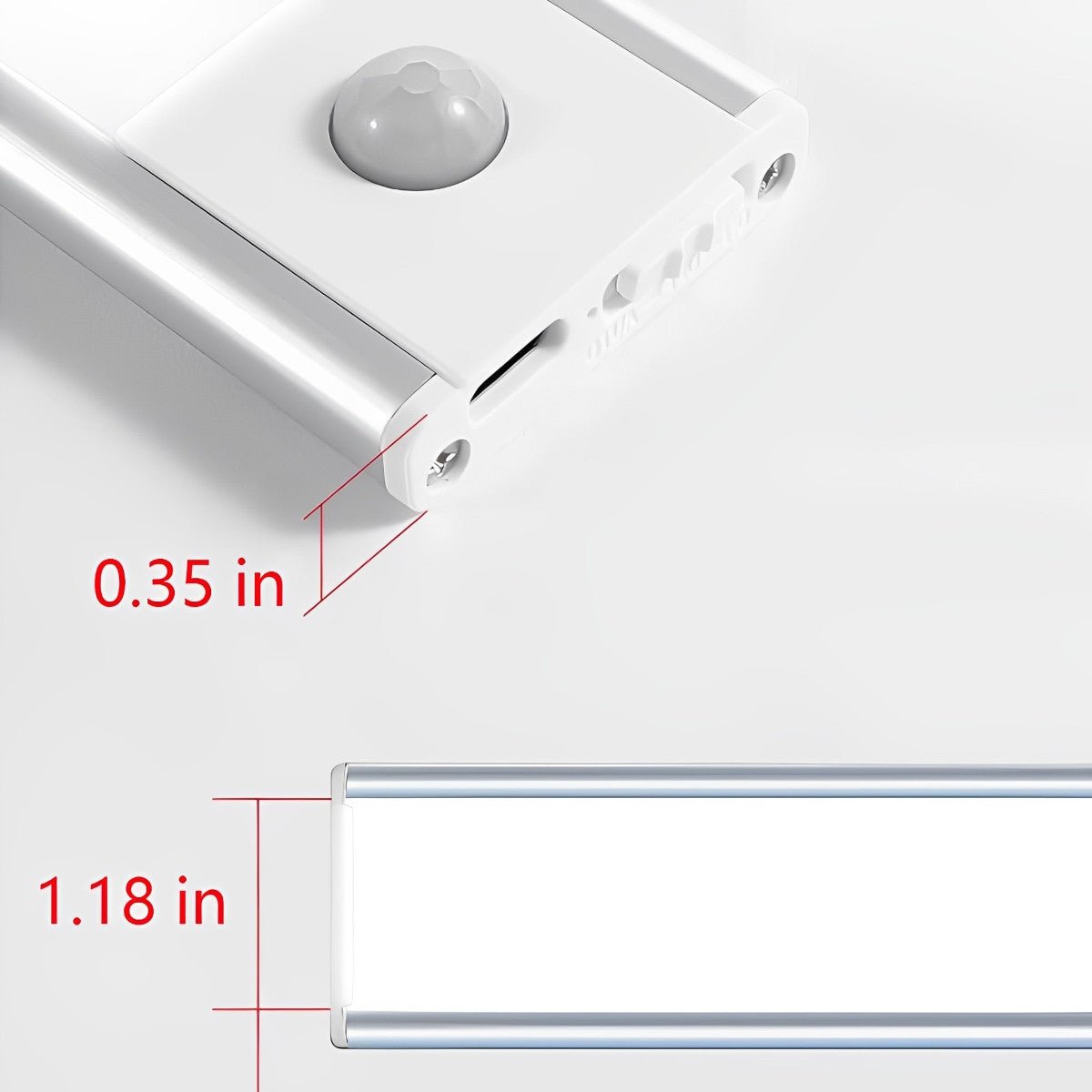 Kastverlichting LED Bewegingssensor Aluminium Zwart USB Oplaadbaar Onderkastlamp Keuken Kledingkast Nachtlamp Draadloos