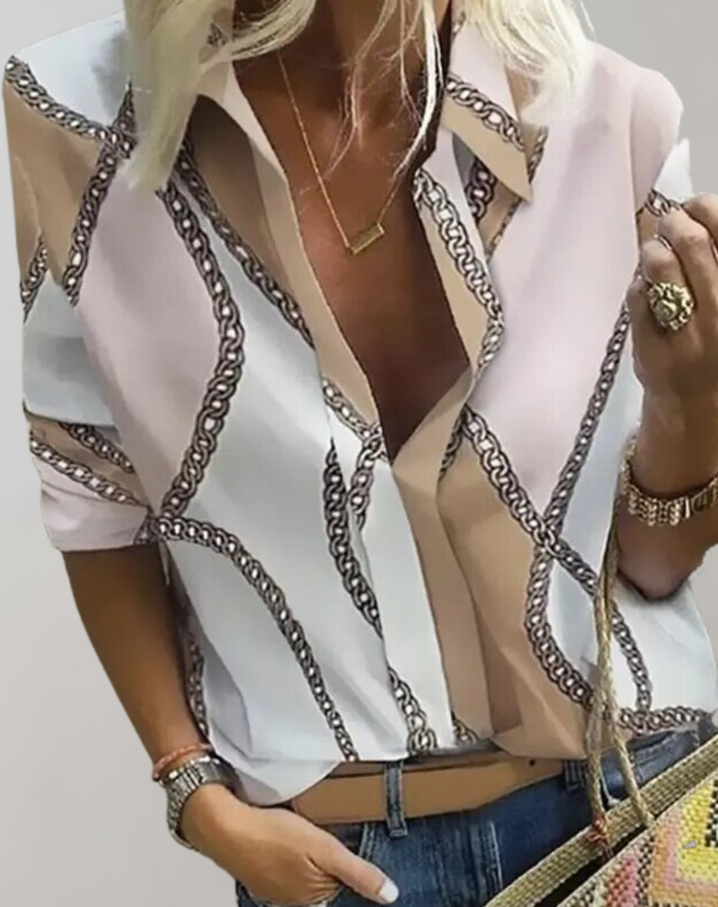 Vrouwen Blouse Lange Mouwen Casual Stijl