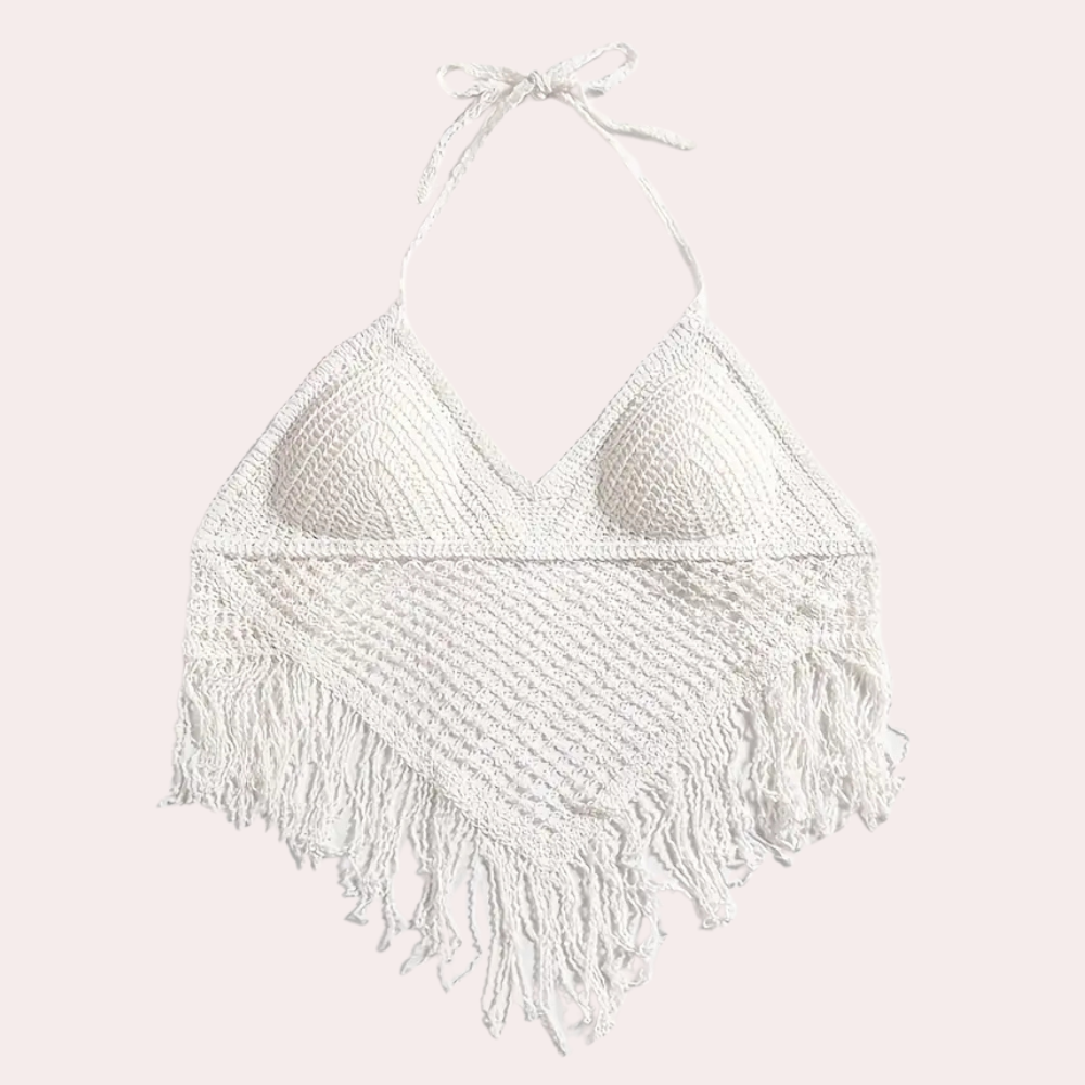 Haakwerk Zomertop Open Rug Zomerjurk Dame