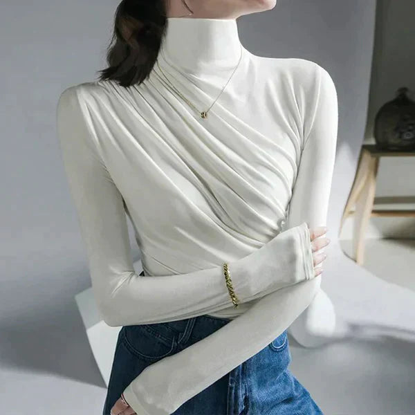 Plooirok Dames Coltrui Comfortabele Jurk