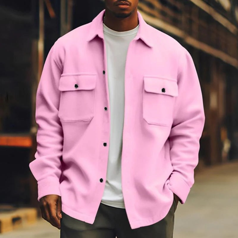 Heren Overhemdjas Oversized Casual Losse Fit
