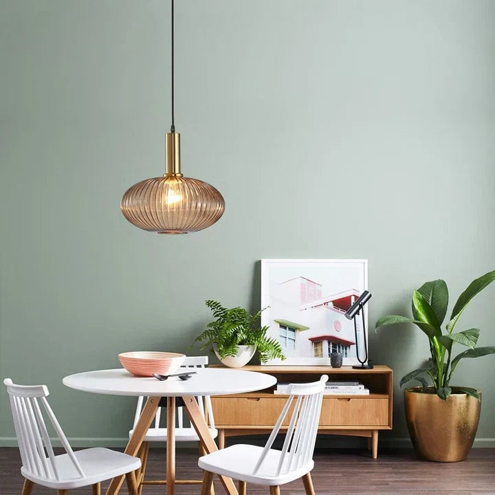 Hanglamp Gekleurd Glas Retro Nordisch E27 Wit Groen Roze Ø13 Ø30 Eetkamer