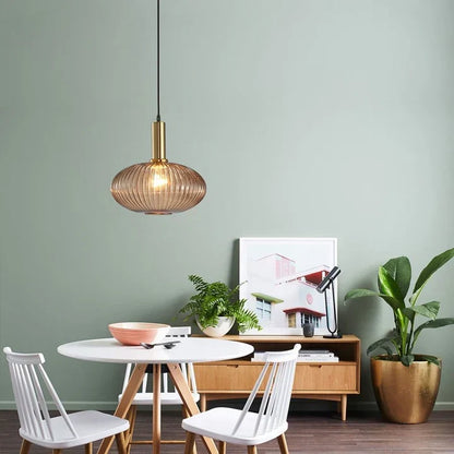 Hanglamp Gekleurd Glas Retro Nordisch E27 Wit Groen Roze Ø13 Ø30 Eetkamer