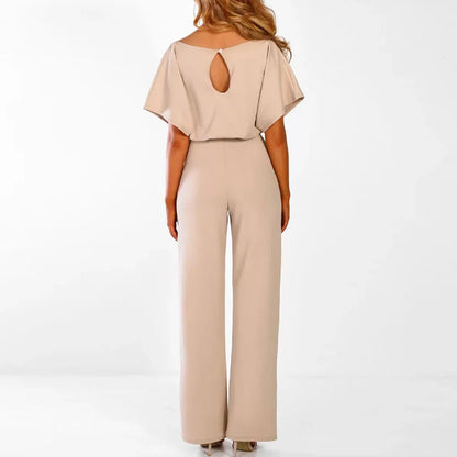 Jumpsuit Met Tailleband Comfortabele Stijl