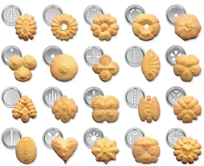 Koekjespers Aluminium 20 Vormen 4 Spuitmonden Spritzgebäck Koekjesmaker Kerstkoekjes Bakken Decoreren