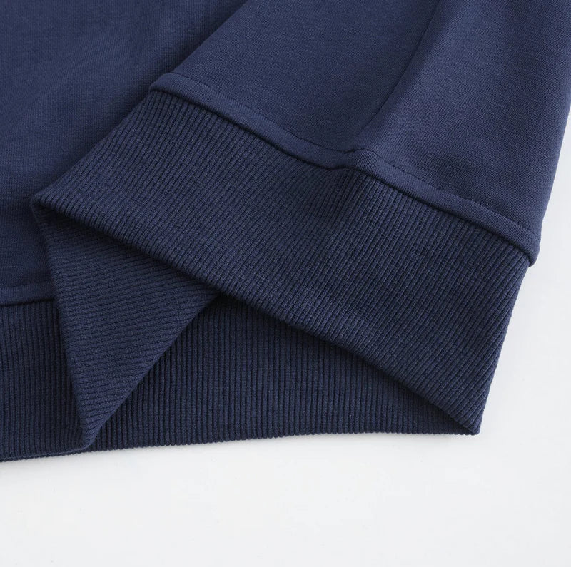 Jan | Katoenen vest met rits in de kleur Blauw voor heren in Smart-casual stijl geschikt voor alle seizoenen.