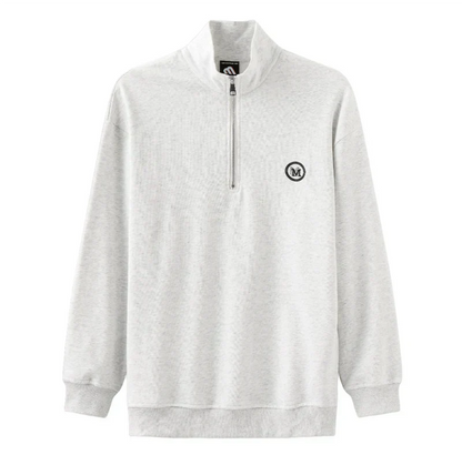 Jan | Katoenen vest met rits in de kleur Grijs voor heren in Smart-casual stijl geschikt voor alle seizoenen.
