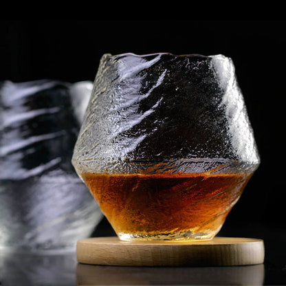 Handgemaakt Japans Whiskyglas 380ml Hittebestendig Kristal Ambachtelijk Design Cometinspiratie Houten Geschenkdoos Premium Drinkglas Traditionele Techniek Collectorsitem