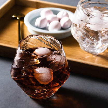 Handgemaakt Japans Whiskyglas 380ml Hittebestendig Kristal Ambachtelijk Design Cometinspiratie Houten Geschenkdoos Premium Drinkglas Traditionele Techniek Collectorsitem