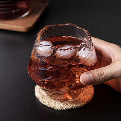 Handgemaakt Japans Whiskyglas 380ml Hittebestendig Kristal Ambachtelijk Design Cometinspiratie Houten Geschenkdoos Premium Drinkglas Traditionele Techniek Collectorsitem