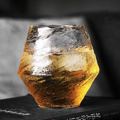 Handgemaakt Japans Whiskyglas 380ml Hittebestendig Kristal Ambachtelijk Design Cometinspiratie Houten Geschenkdoos Premium Drinkglas Traditionele Techniek Collectorsitem