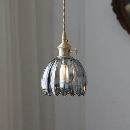Hanglamp Glas E27 Amber Tulpvorm Retro Eettafel Woonkamer Hal Vintage Glazen Hanglamp Sfeerverlichting