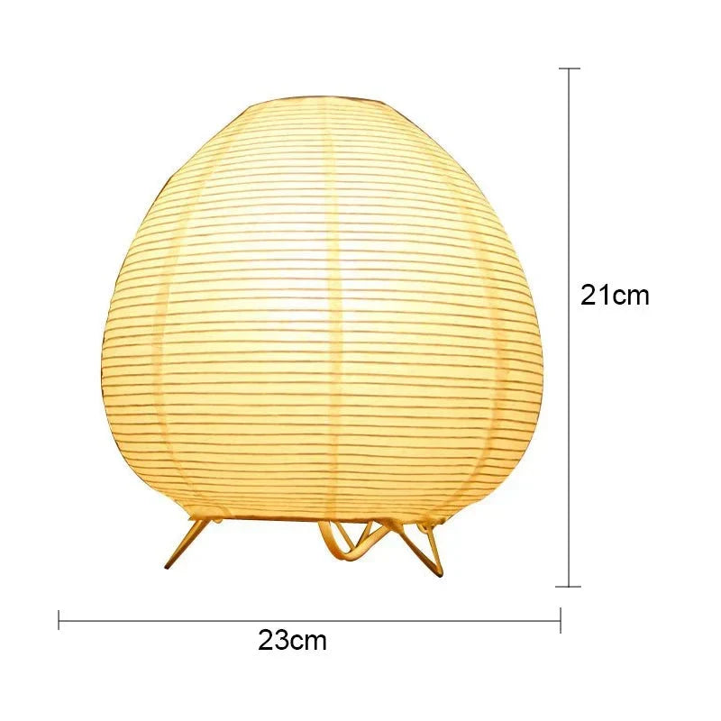 Tafellamp Papier Aluminium E14 LED 21x23 cm Warm Licht Slaapkamer Woonkamer Japandi Wabi Sabi Verlichting
