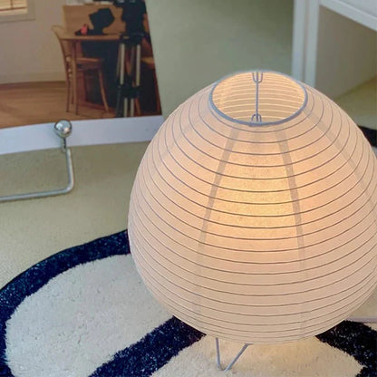 Tafellamp Papier Aluminium E14 LED 21x23 cm Warm Licht Slaapkamer Woonkamer Japandi Wabi Sabi Verlichting