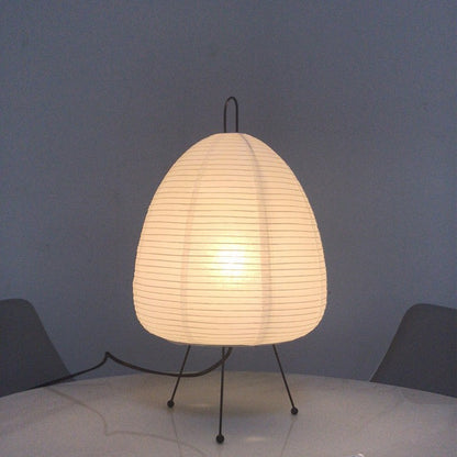 Tafellamp Rijstpapier Japans Design Retro Met IJzeren Voet 47cm E27