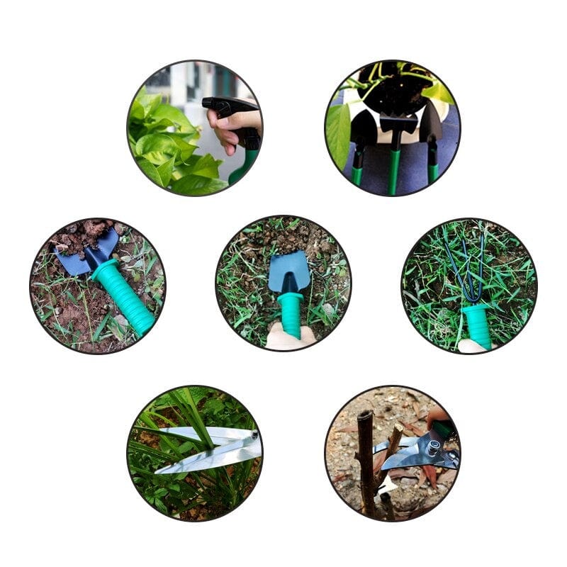 Tuingereedschap Set 10 Delig RVS Met Opbergkoffer Complete Tuinset