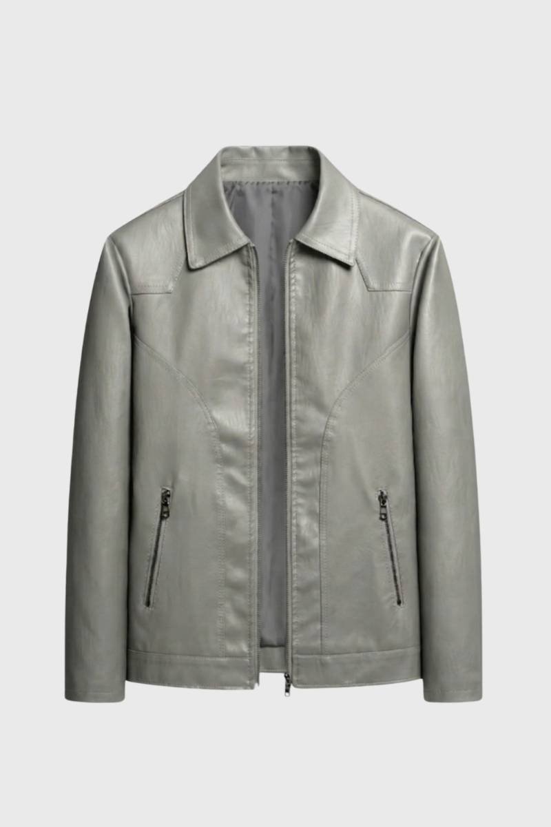 Jas Heren - Klassieke Fit met Kraag en Ritssluiting | Casual - Lichtgroen