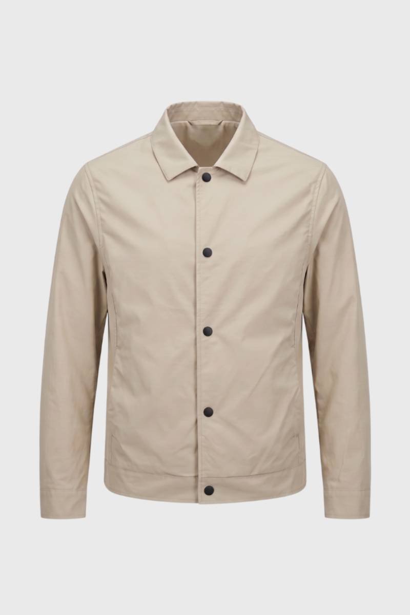 Jas Heren - Elegante Coachjas met Knoopsluiting Casual Stijl - StudioMarella
