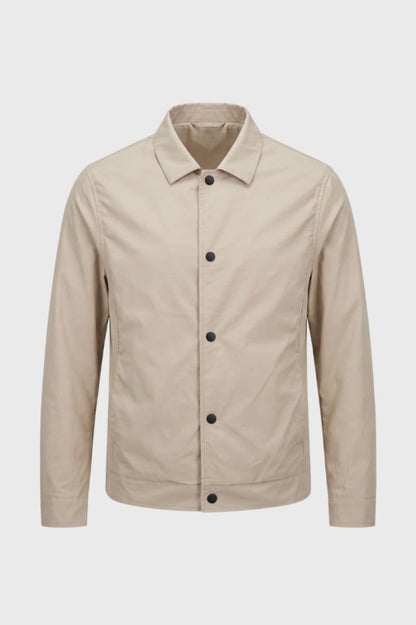 Jas Heren - Elegante Coachjas met Knoopsluiting Casual Stijl - StudioMarella
