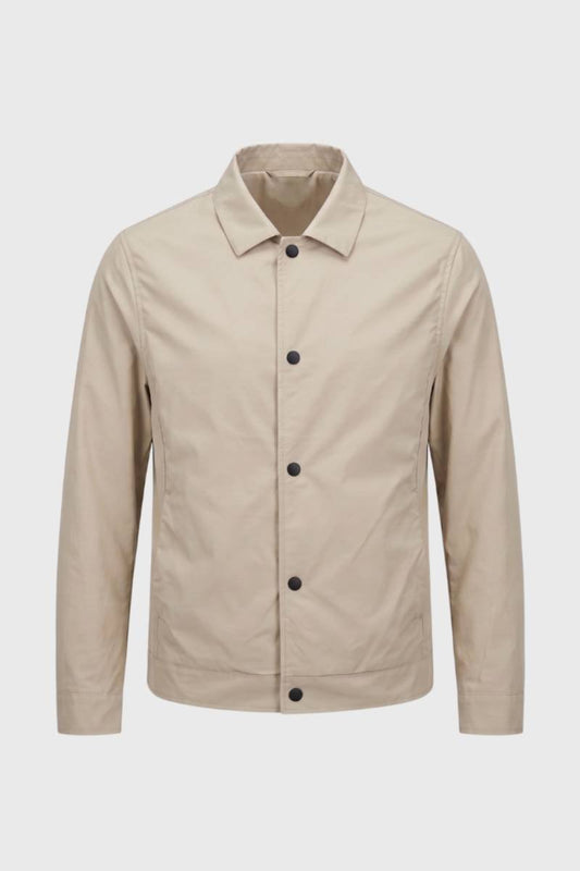 Jas Heren - Elegante Coachjas met Knoopsluiting Casual Stijl - StudioMarella