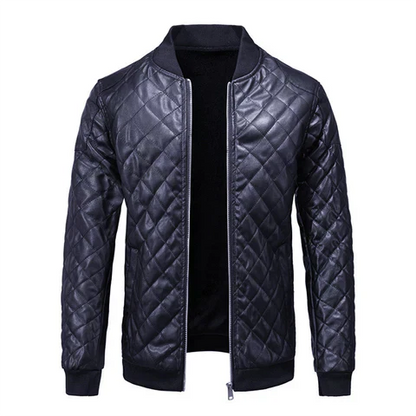 Jasper | Leren herenjas in de kleur Blauw voor heren in stijl ideaal voor de herfst.