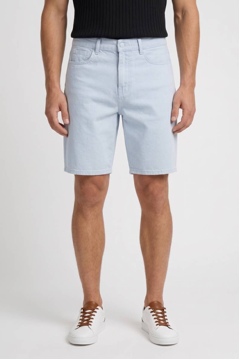 Jeans Short Heren - Lichtblauwe Relaxed Fit | Comfortabel — Lichtblauw