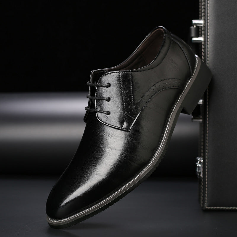 Heren Veterschoenen Brogue Stijl Chique Leer - StudioMarella