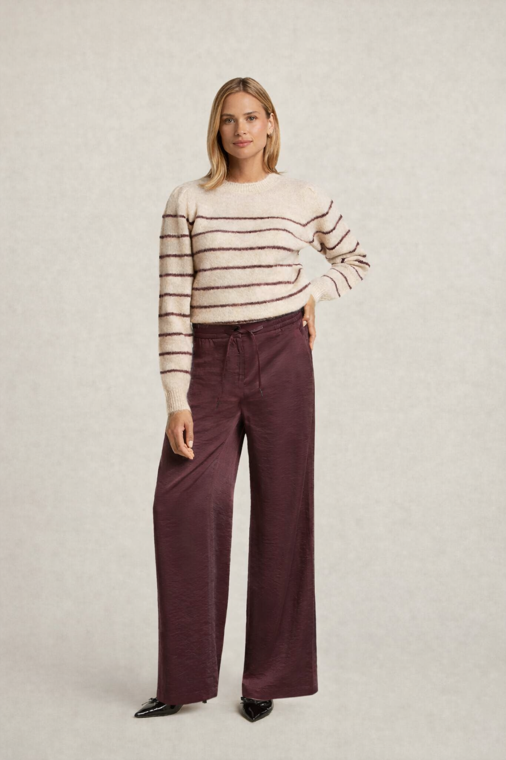 Dames Satijnen Broek Wijd Model Comfortabel
