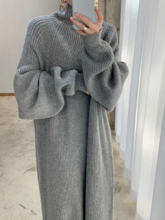 Vrouwelijke Sweaterjurk Zacht Warme Trui Jurk