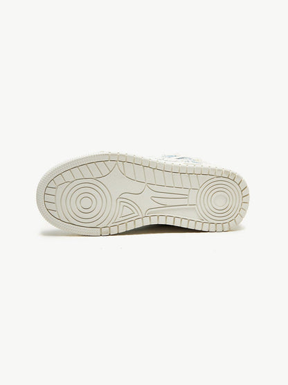 Joep | Robuuste heren sneakers met sterren in de kleur Blauw voor heren in Casual stijl geschikt voor alle seizoenen.