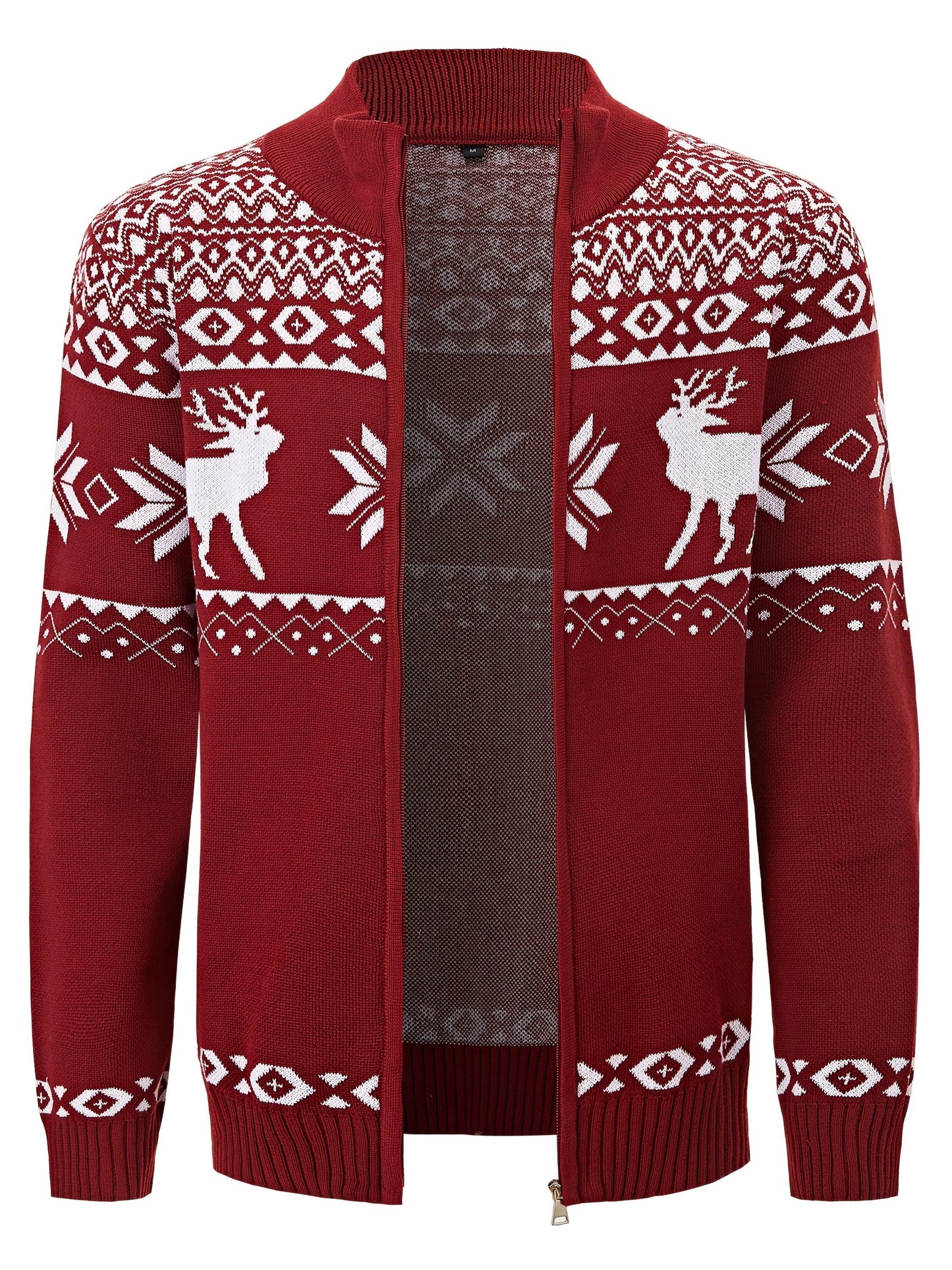 Gebreide Rendier Cardigan Warme Kersttrui - StudioMarella