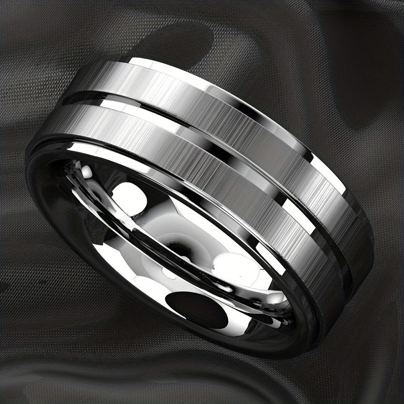 Mannen Ring Roestvrij Staal Gepolijst Elegante Look - StudioMarella