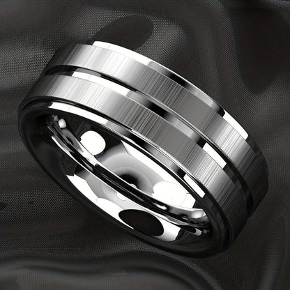 Mannen Ring Roestvrij Staal Gepolijst Elegante Look - StudioMarella