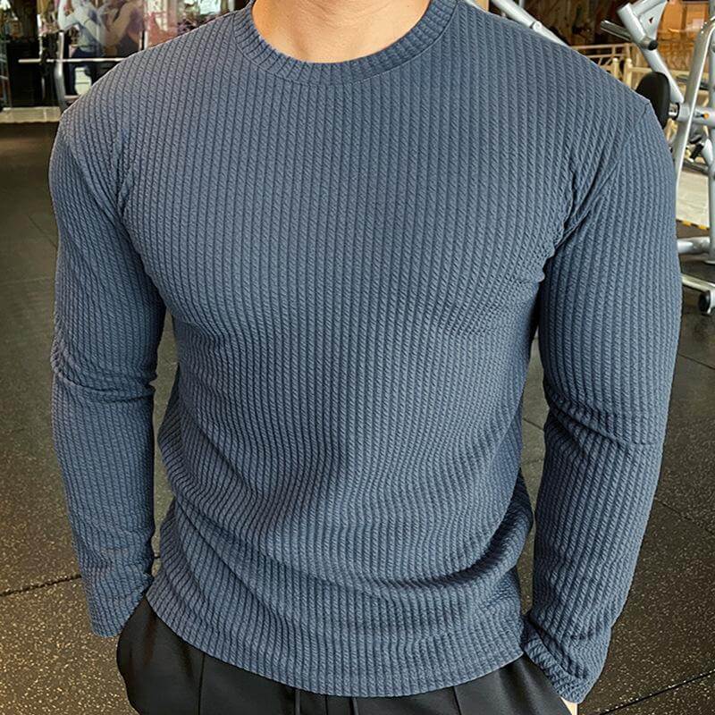 Heren Trui Gebreid Ronde Hals Casual Stijl