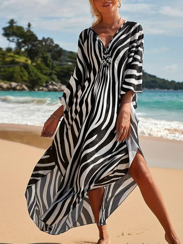 Zebra Badjurk Lente Zomer Lekkere Jurk voor Strand - StudioMarella