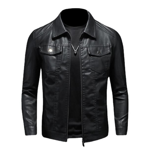 Leren Jas voor Mannen Modieus Design - StudioMarella