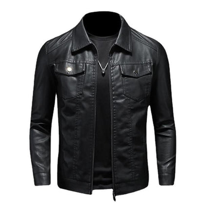 Leren Jas voor Mannen Modieus Design - StudioMarella