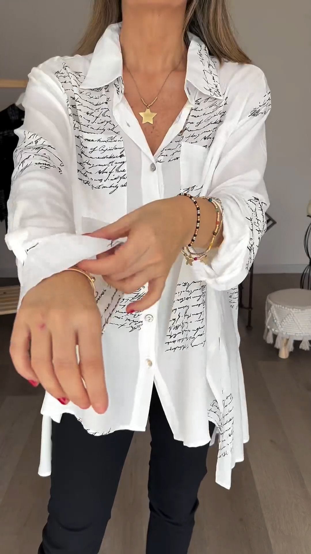 Vrouwelijke Blouse Met Print voor Stijlvolle Dames - StudioMarella