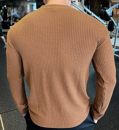 Heren Trui Gebreid Ronde Hals Casual Stijl