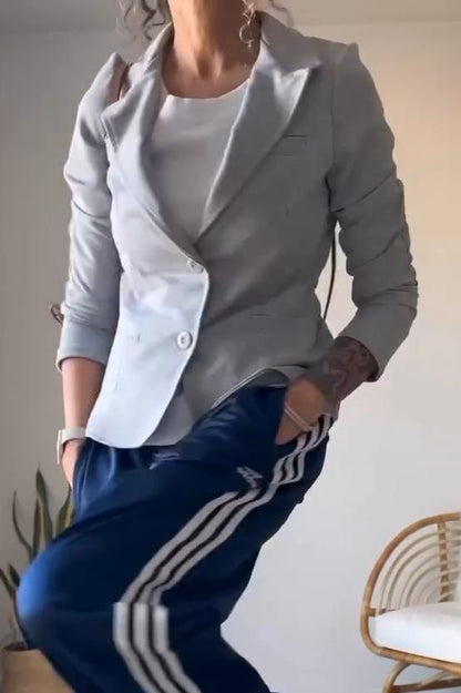 Dames Blazer Slim Fit Casual Mode