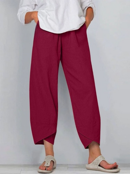 Dames Linnen Broek Zomer Comfortabel Luchtig Linnen