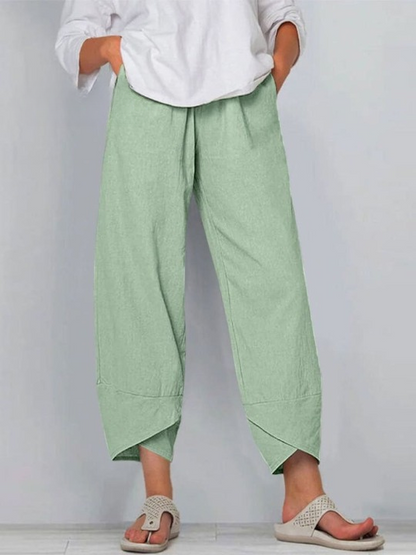 Dames Linnen Broek Zomer Comfortabel Luchtig Linnen