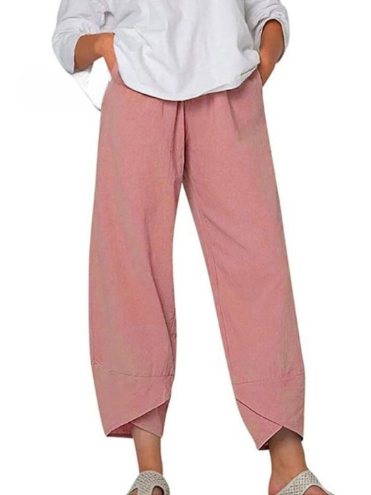 Dames Linnen Broek Zomer Comfortabel Luchtig Linnen