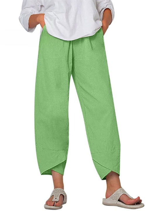 Dames Linnen Broek Zomer Comfortabel Luchtig Linnen