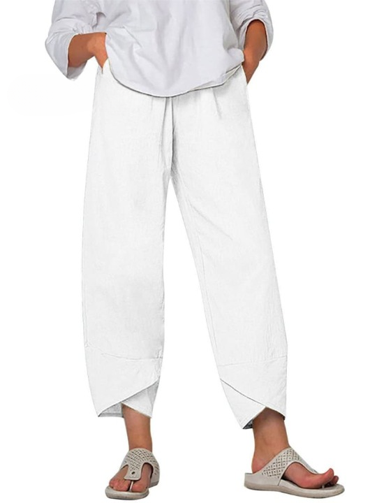Dames Linnen Broek Zomer Comfortabel Luchtig Linnen