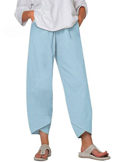 Dames Linnen Broek Zomer Comfortabel Luchtig Linnen