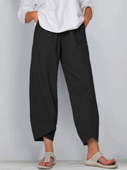 Dames Linnen Broek Zomer Comfortabel Luchtig Linnen