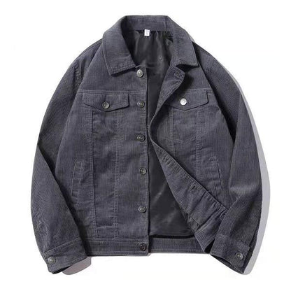 Heren Jas Gevoerd Sherpa Denim Look Vintage Stijl - StudioMarella